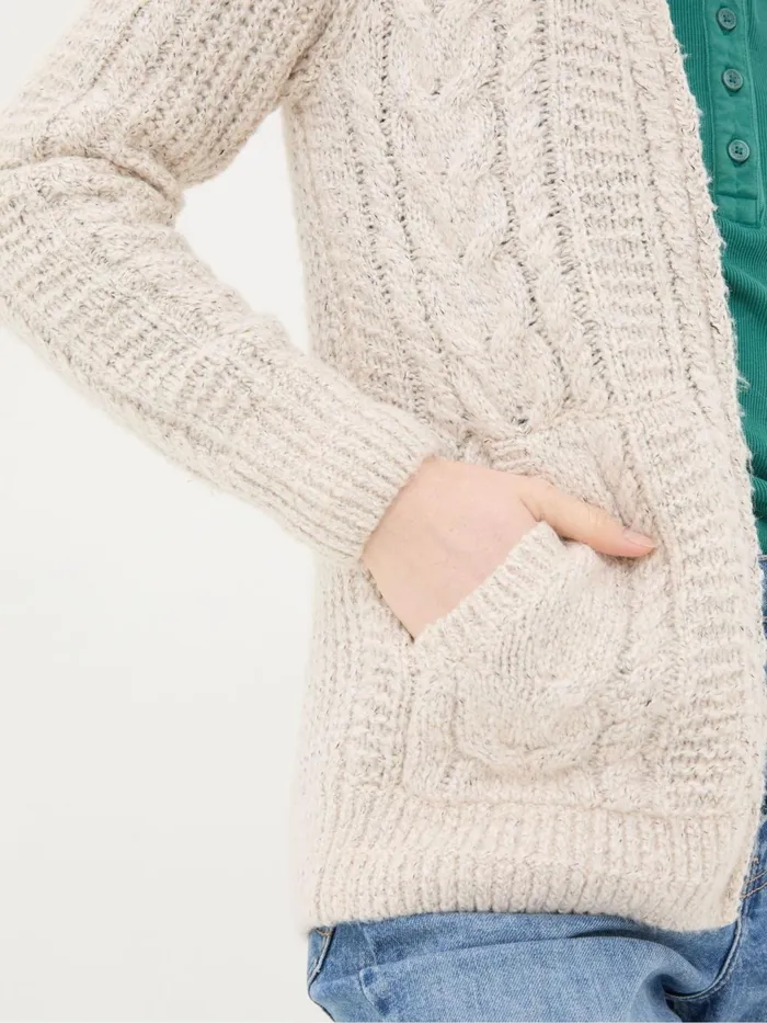 Fat Face Knitwear Ivory Alicia Hoodie 8211 Women