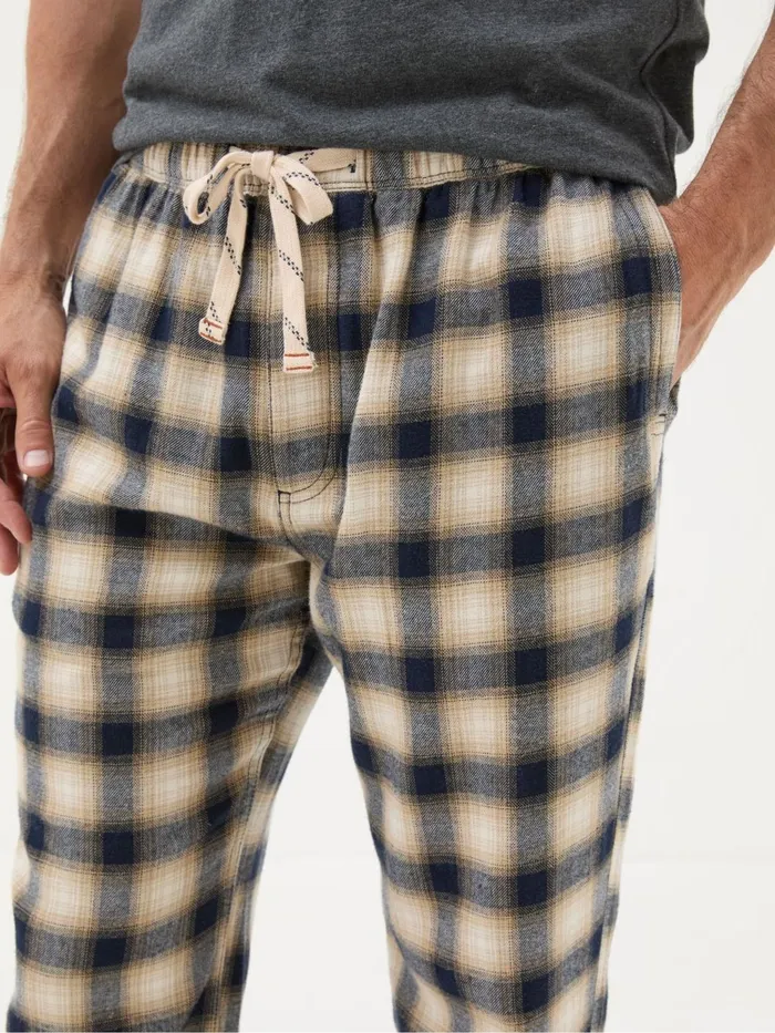 Fat Face Pyjamas and Nightwear Bosham Natural Check Pyjama Bottoms 8211 Men