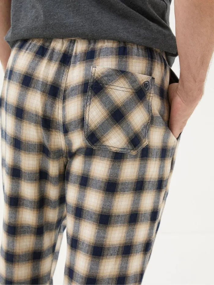 Fat Face Pyjamas and Nightwear Bosham Natural Check Pyjama Bottoms 8211 Men