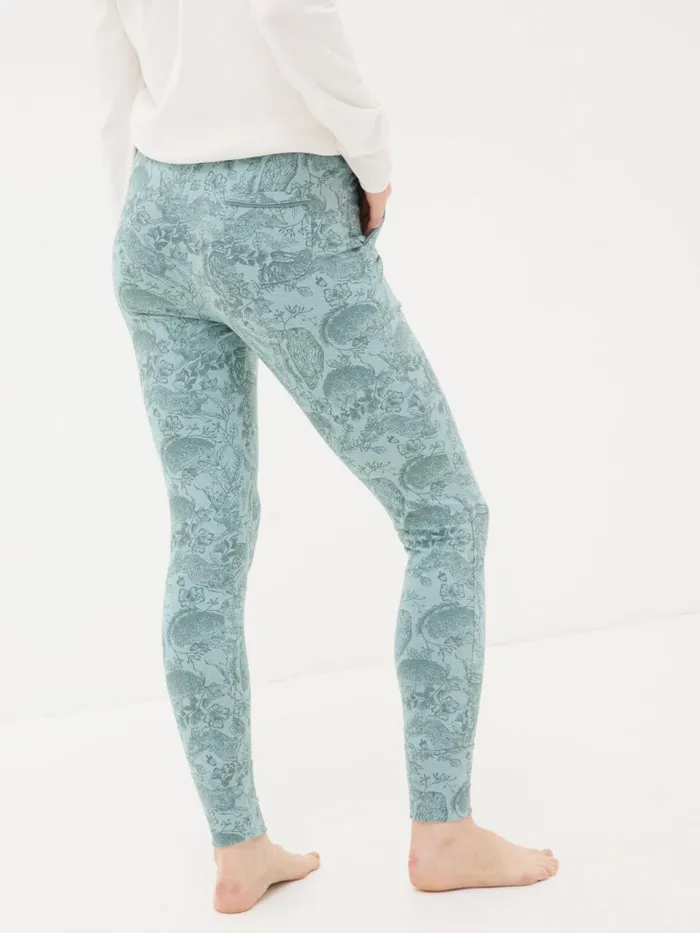 Fat Face Pyjamas and Nightwear Ellie Teal Green Woodland Leggings 8211 Women Fat Face Pyjamas and Nightwear Ellie Teal Green Woodland Leggings 8211 Women