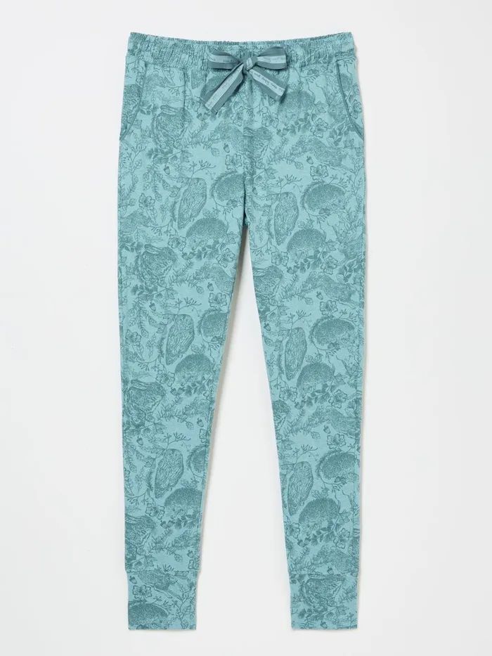 Fat Face Pyjamas and Nightwear Ellie Teal Green Woodland Leggings 8211 Women Fat Face Pyjamas and Nightwear Ellie Teal Green Woodland Leggings 8211 Women