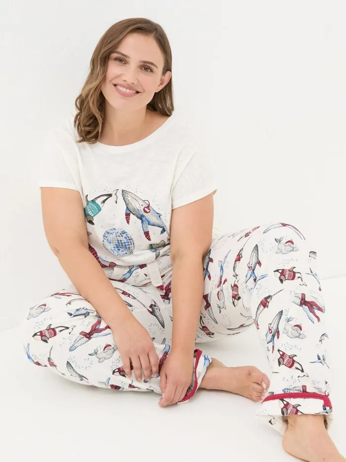 Fat Face Pyjamas and Nightwear Eva Ivory Wilson The Whale Shelter Pyjama Bottoms 8211 Women