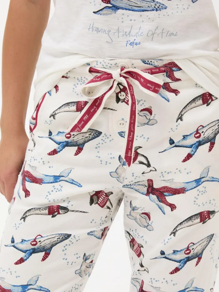 Fat Face Pyjamas and Nightwear Eva Ivory Wilson The Whale Shelter Pyjama Bottoms 8211 Women