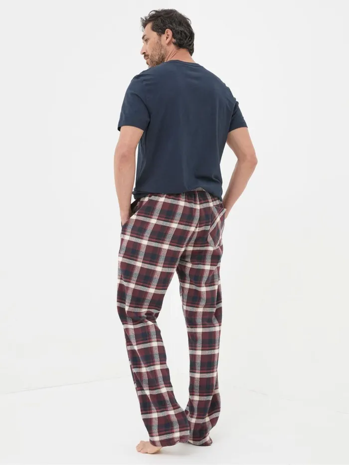 Fat Face Pyjamas and Nightwear Ferring Plum Purple Check Pyjama Bottoms 8211 Men