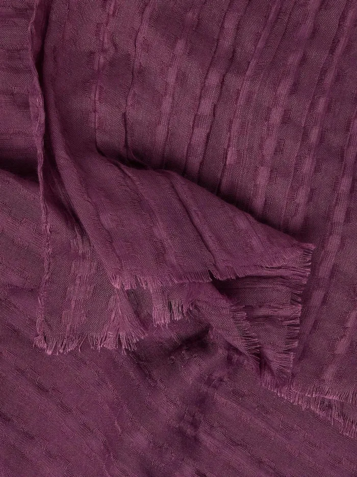 Fat Face Scarves Plum Purple Textured Lightweight Scarf 8211 Women