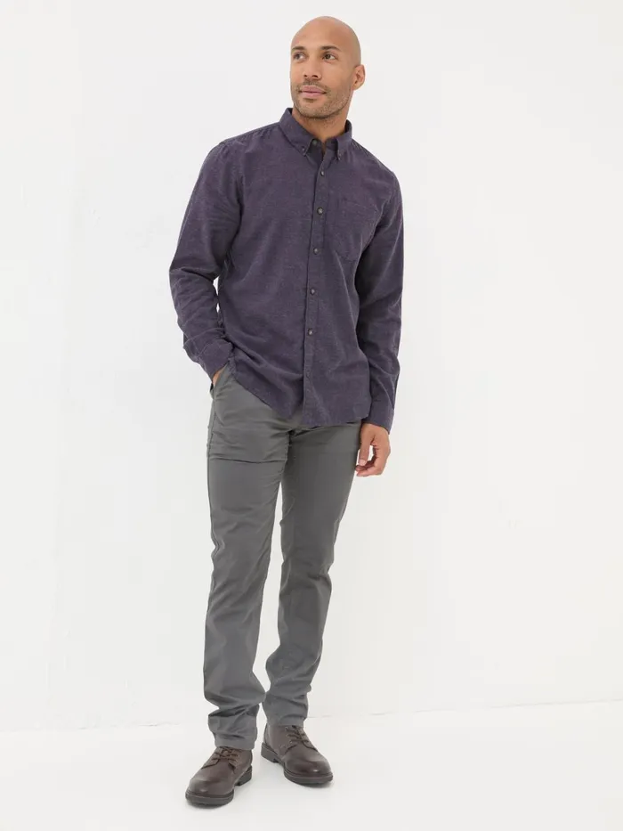 Fat Face Shirts Purple Long Sleeve Oxlow Plain 100 Cotton Shirt 8211 Men Fat Face Shirts Purple Long Sleeve Oxlow Plain 100 Cotton Shirt 8211 Men