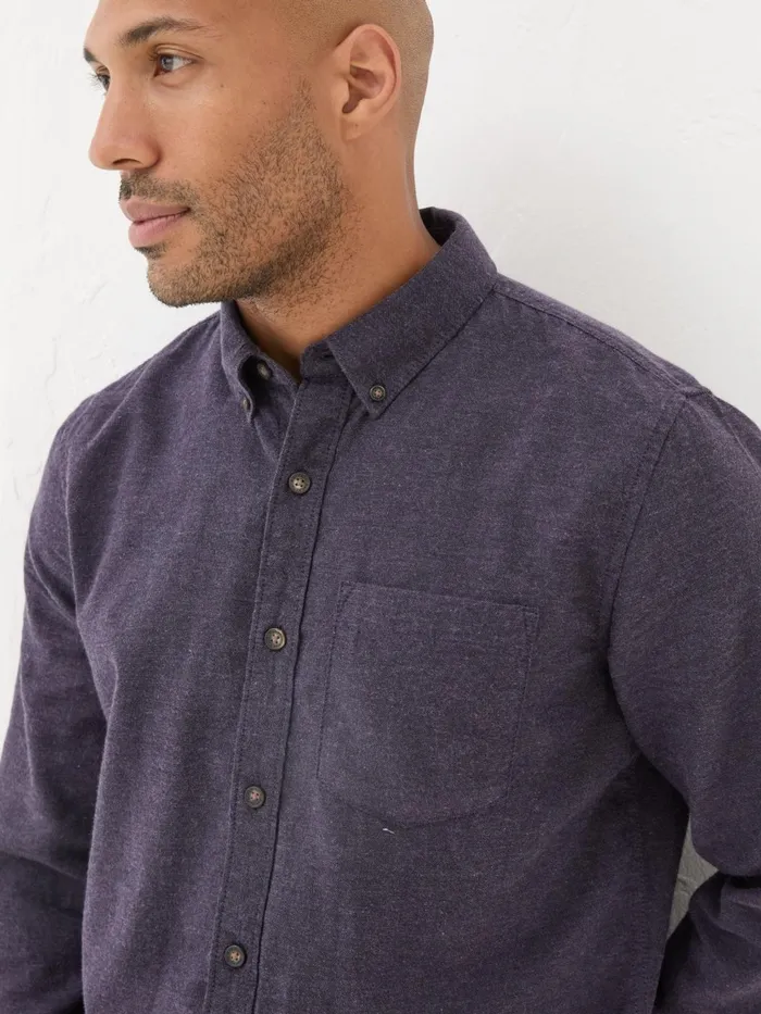 Fat Face Shirts Purple Long Sleeve Oxlow Plain 100 Cotton Shirt 8211 Men Fat Face Shirts Purple Long Sleeve Oxlow Plain 100 Cotton Shirt 8211 Men