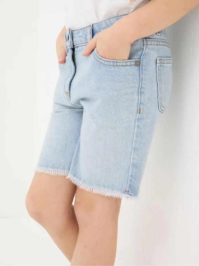 Fat Face Shorts Blue Denim Bermuda Shorts 8211 Kids