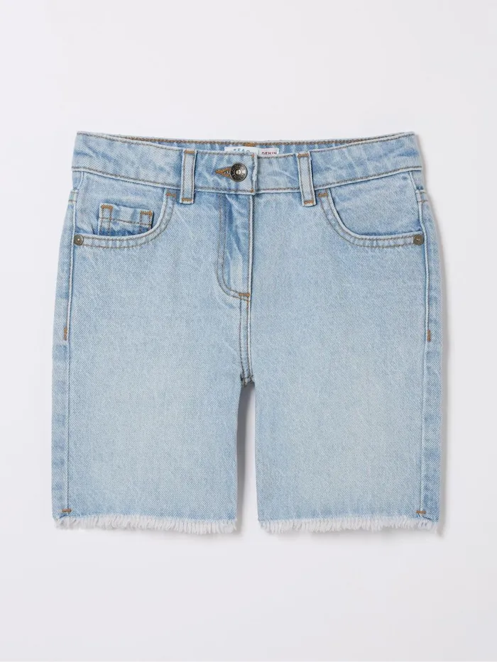 Fat Face Shorts Blue Denim Bermuda Shorts 8211 Kids