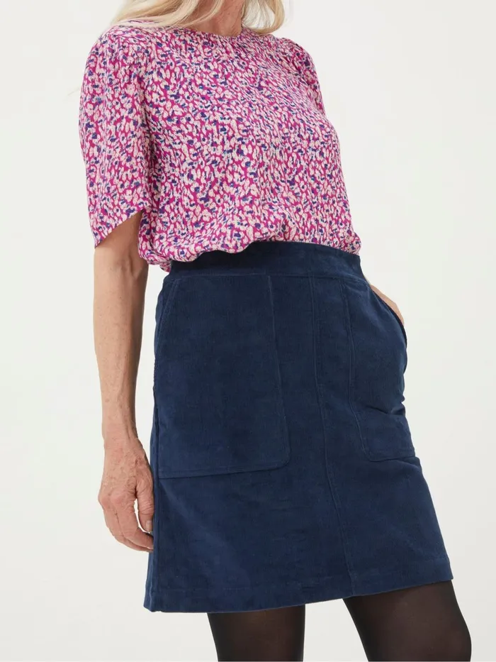Fat Face Skirts Blue Eliza Cord Skirt 8211 Women