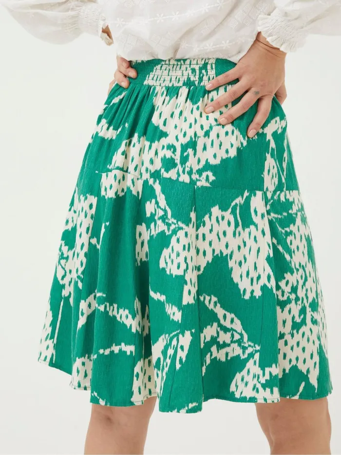 Fat Face Skirts Green Textured Leaves Skirt 8211 Women