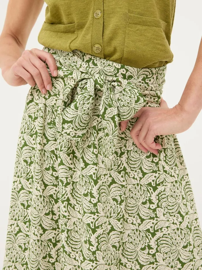 Fat Face Skirts Sascha Green Damask Floral Midi Skirt 8211 Women
