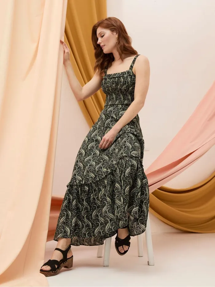 Fat Face Skirts Vita Black Paisley Maxi Skirt 8211 Women