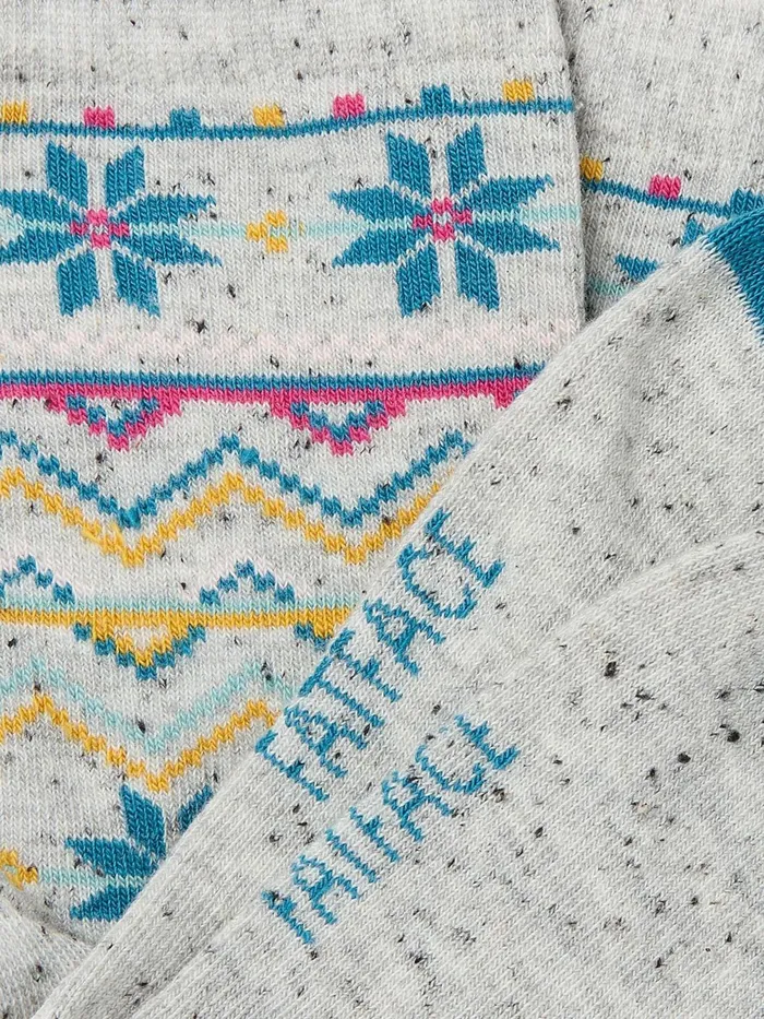 Fat Face Socks and Tights Grey Fairisle Pattern Socks 1 Pack 8211 Women