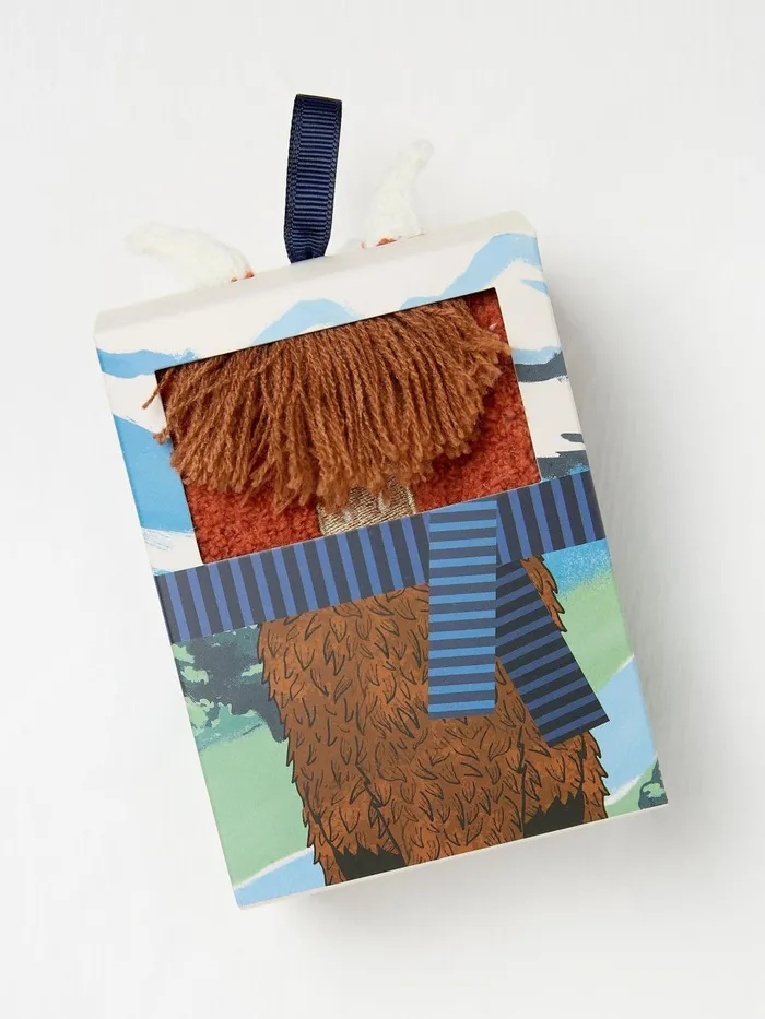 Fat Face Socks Brown Highland Cow Socks In Box 8211 Men