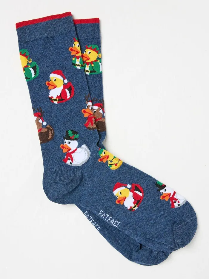 Fat Face Socks Navy Rubber Ducks Socks 8211 Men