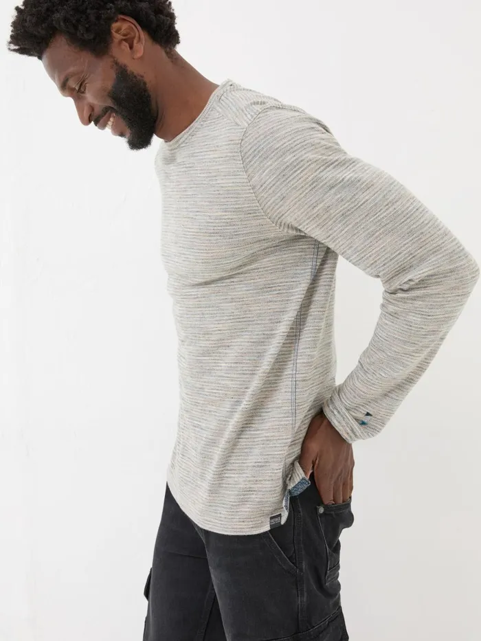 Fat Face TShirts Natural Dark Skies Long Sleeve Crew TShirt 8211 Men