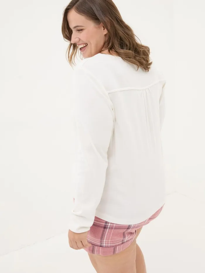 Fat Face Tops and TShirts Ivory Lila Henley TShirt 8211 Women