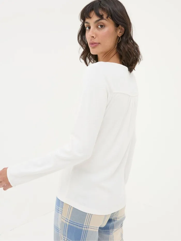 Fat Face Tops and TShirts Ivory Lila Henley TShirt 8211 Women