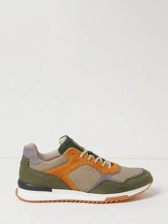 Fat Face Trainers Oakes Green Leather Trainers 8211 Men