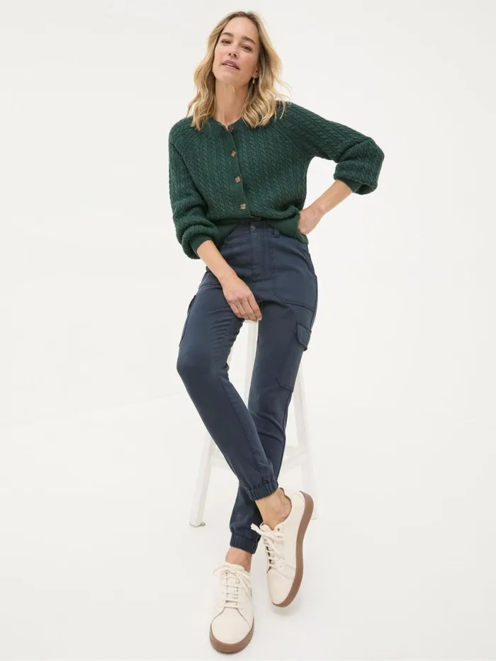 Fat Face Trousers and Leggings Hythe Blue Cargo Trousers 8211 Women