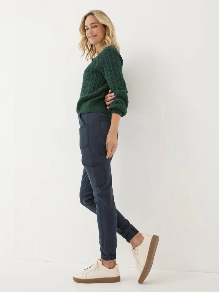 Fat Face Trousers and Leggings Hythe Blue Cargo Trousers 8211 Women