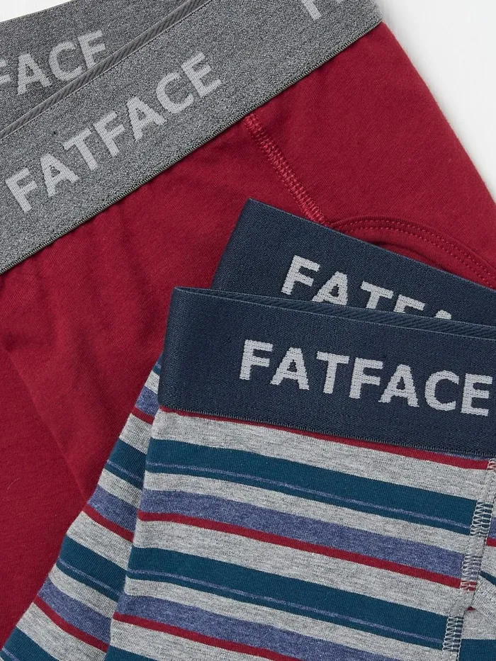 Fat Face Underwear Red Milford Stripe Boxers 2 Pack 8211 Men
