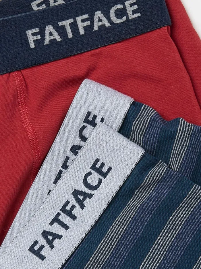 Fat Face Underwear Red Osborne Stripe Boxers 2 Pack 8211 Men