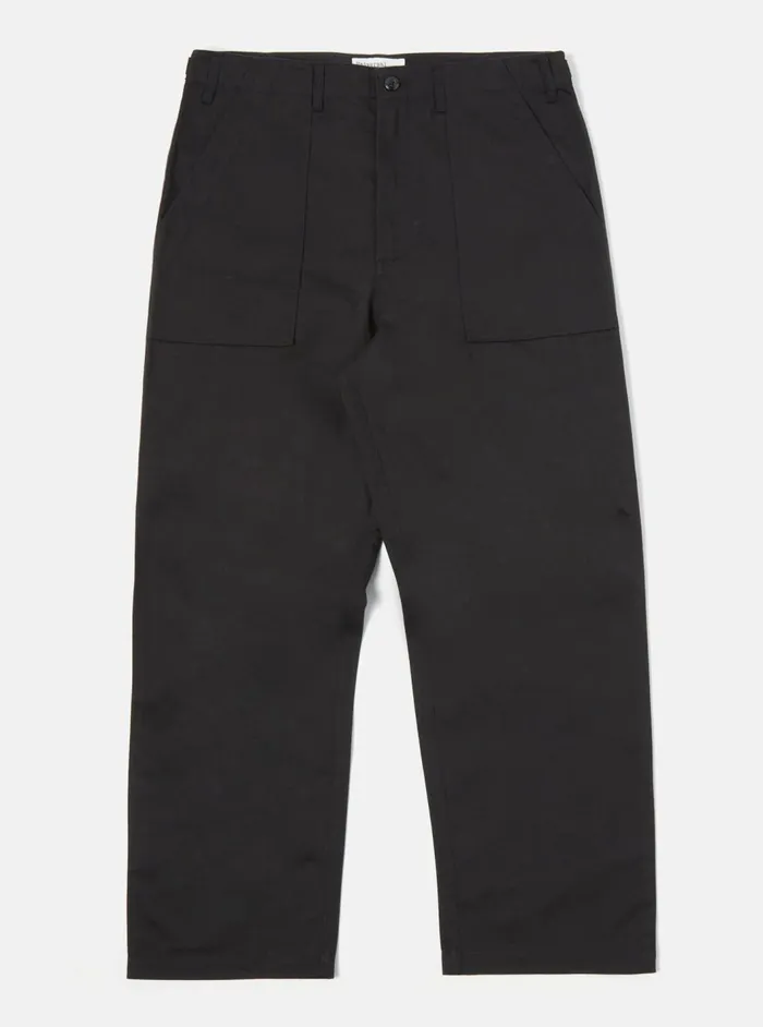 Fatigue Pant In Black Twill Men Universal Works Cotton Twill