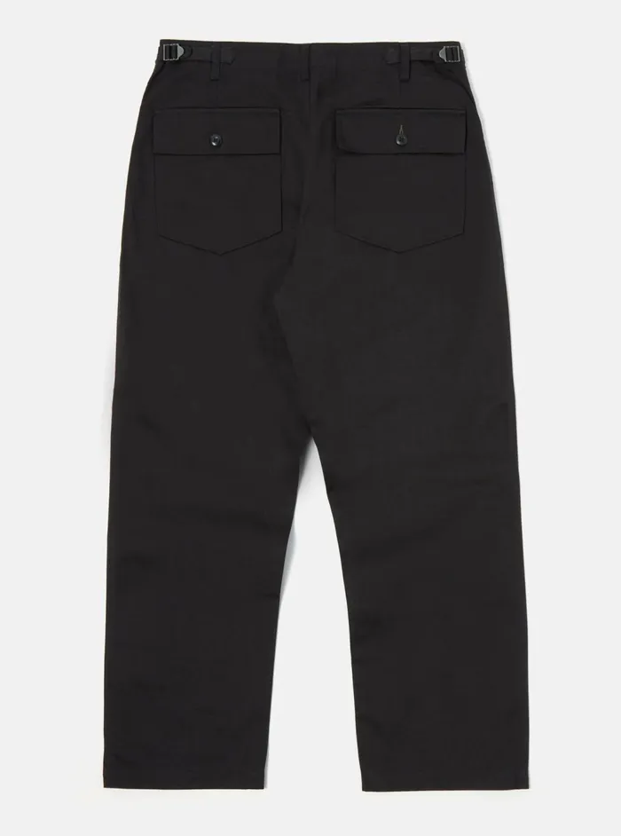 Fatigue Pant In Black Twill Men Universal Works Cotton Twill