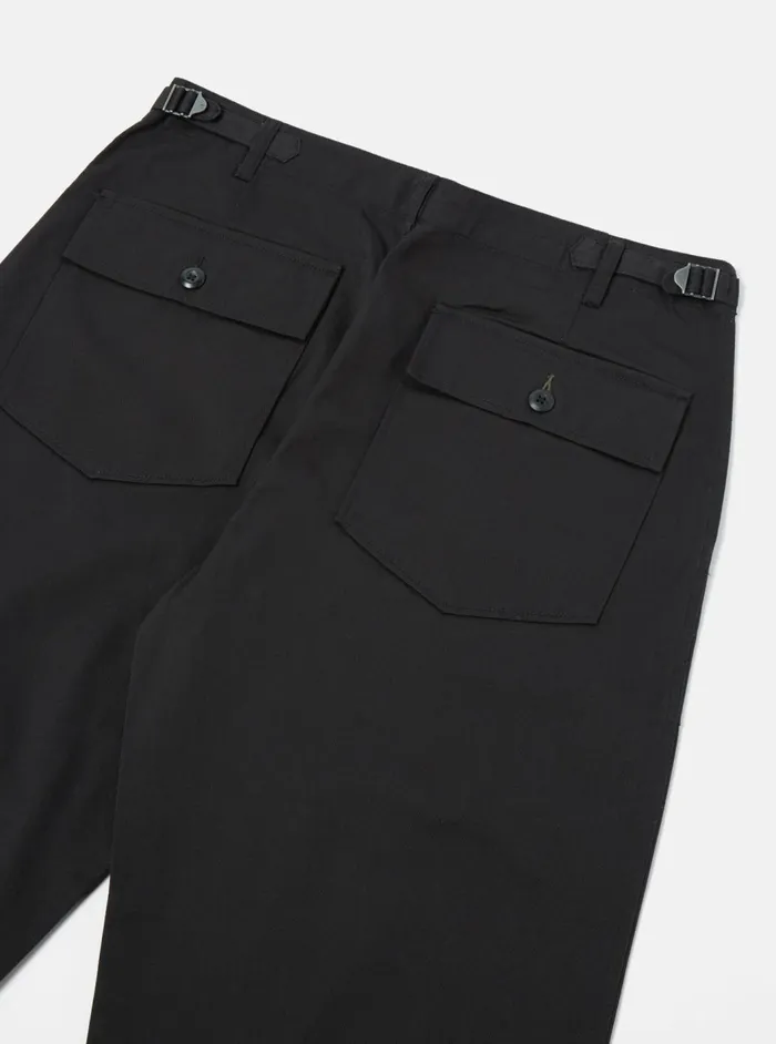 Fatigue Pant In Black Twill Men Universal Works Cotton Twill