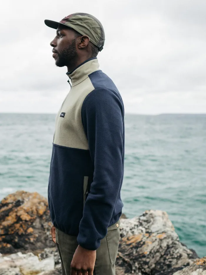 Finisterre Fleece Men Axiom Full Zip Fleece Willow Greennavyolive