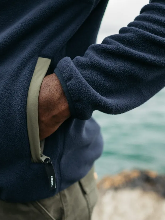 Finisterre Fleece Men Axiom Full Zip Fleece Willow Greennavyolive