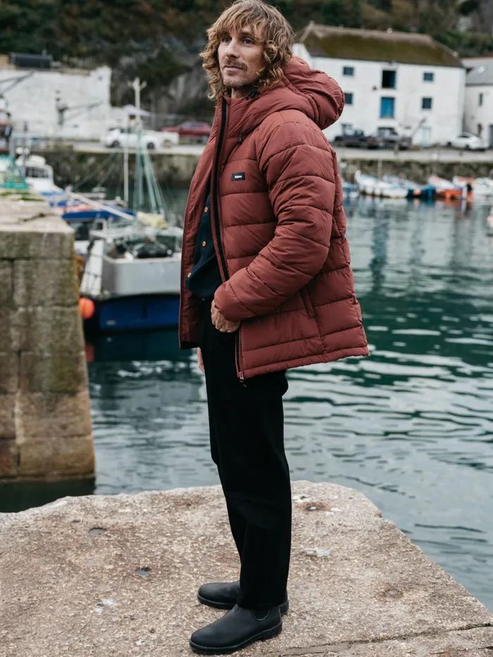 Finisterre Jackets and Coats Men Nebulas Insulated Jacket Dark Rosewood