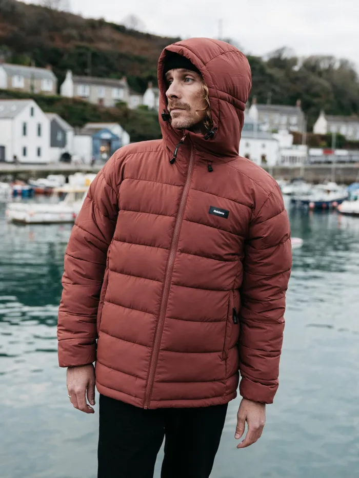 Finisterre Jackets and Coats Men Nebulas Insulated Jacket Dark Rosewood