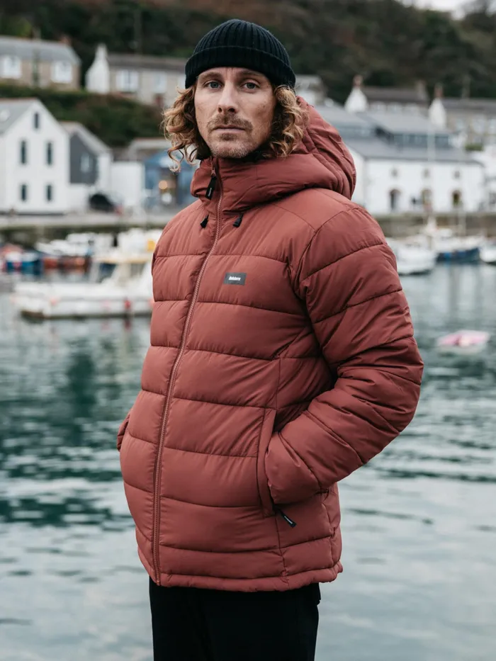 Finisterre Jackets and Coats Men Nebulas Insulated Jacket Dark Rosewood