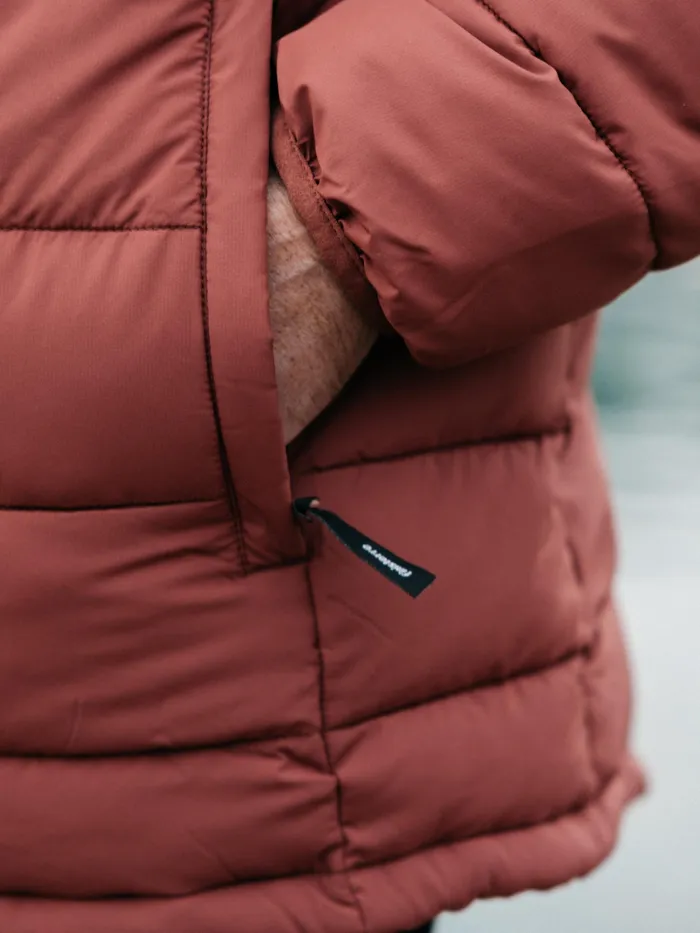 Finisterre Jackets and Coats Men Nebulas Insulated Jacket Dark Rosewood