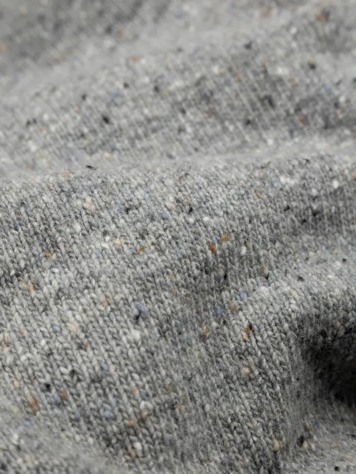 Finisterre Knitwear Men Furlong Crew Sweater Grey Marl