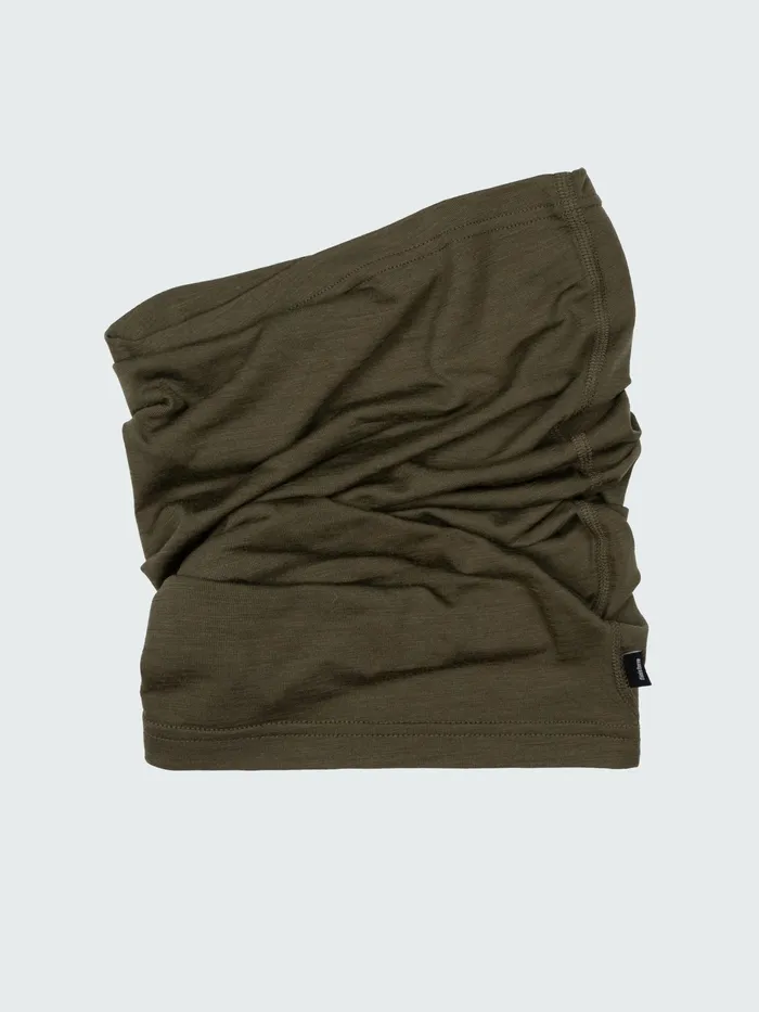 Finisterre Outdoor Accessories MenWomen Eddy 20 Merino Neck Warmer Olive