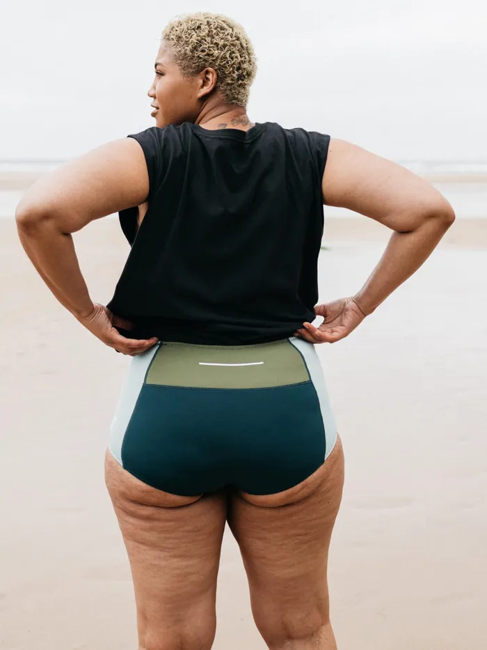 Finisterre Swimwear and Bikinis Women Nieuwland 2mm Yulex Pant Tealkhakiaqua