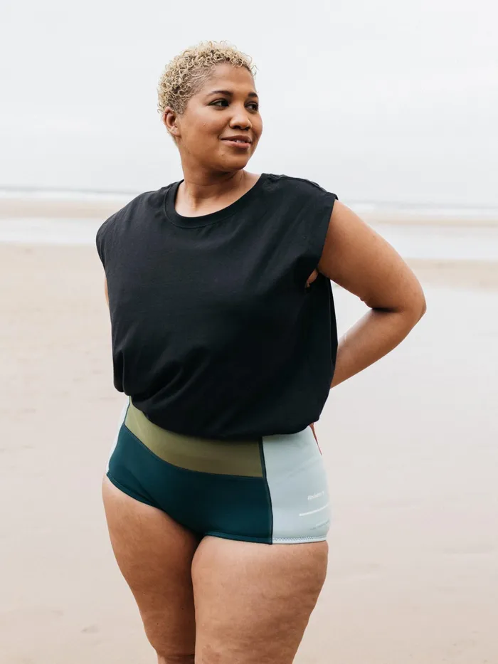 Finisterre Swimwear and Bikinis Women Nieuwland 2mm Yulex Pant Tealkhakiaqua