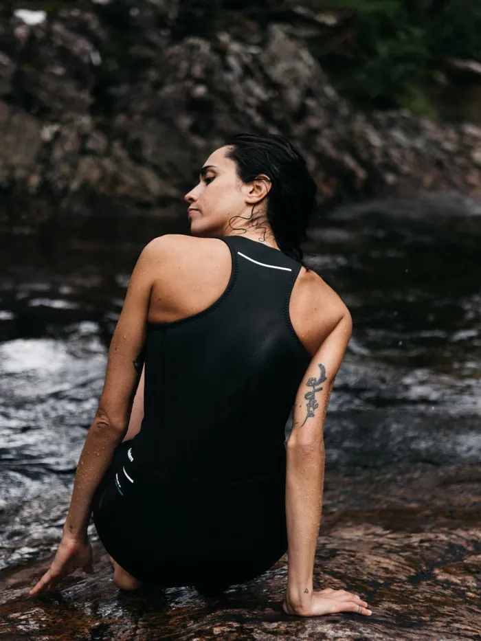 Finisterre Swimwear and Bikinis Women Nieuwland 2mm Yulex Sleeveless Spring Suit Black