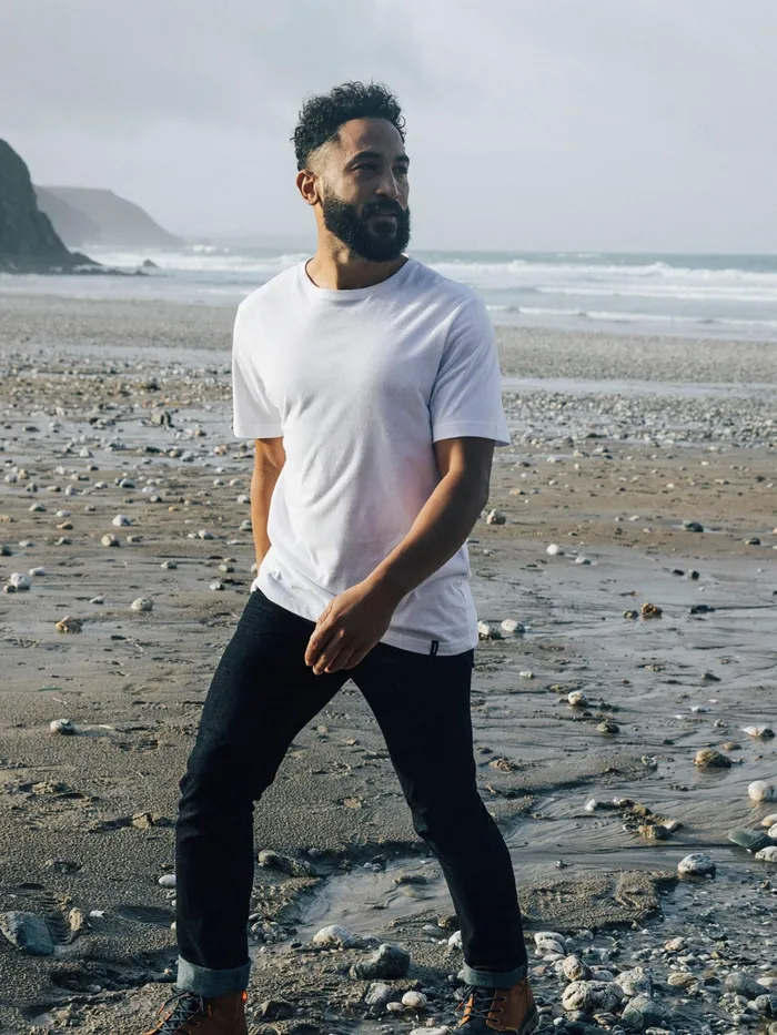 Finisterre TShirts Men Harlyn TShirt White