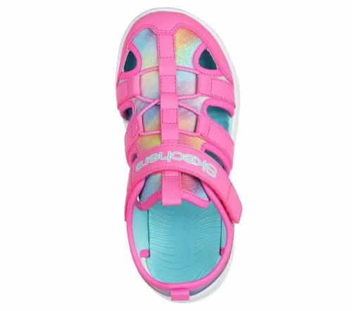 Flex Splash 8211 Daylight Shimmer Hot Pink Multi Kids SKECHERS Big Kids UK Sizes 36