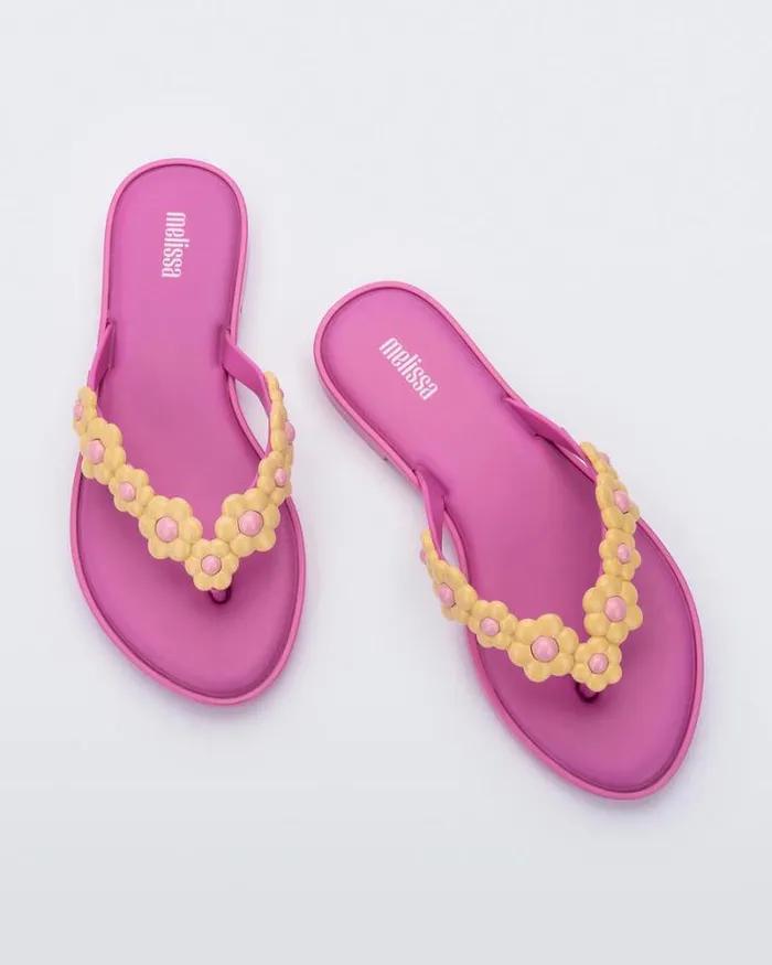 Flip Flop Spring Pinkyellow Women Melissa Flip Flops