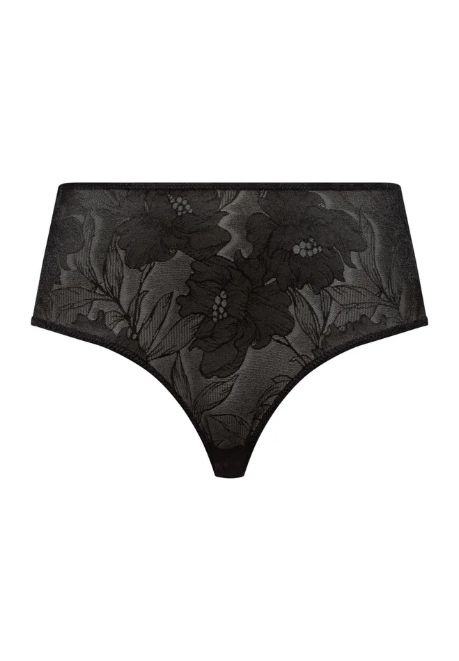 Floral Full Brief Black Beauty Women HANRO Full Briefs