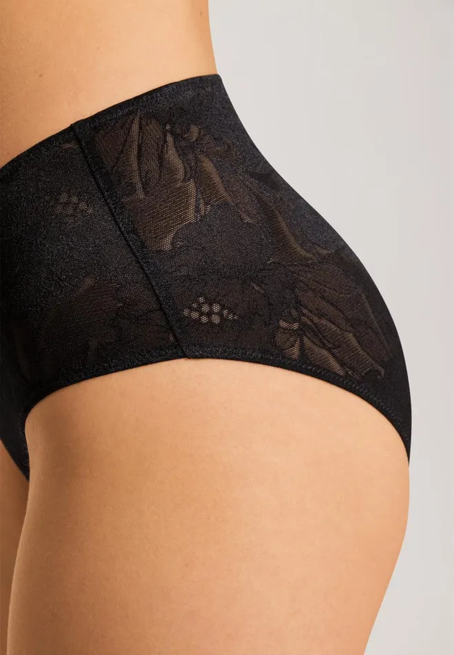 Floral Full Brief Black Beauty Women HANRO Full Briefs