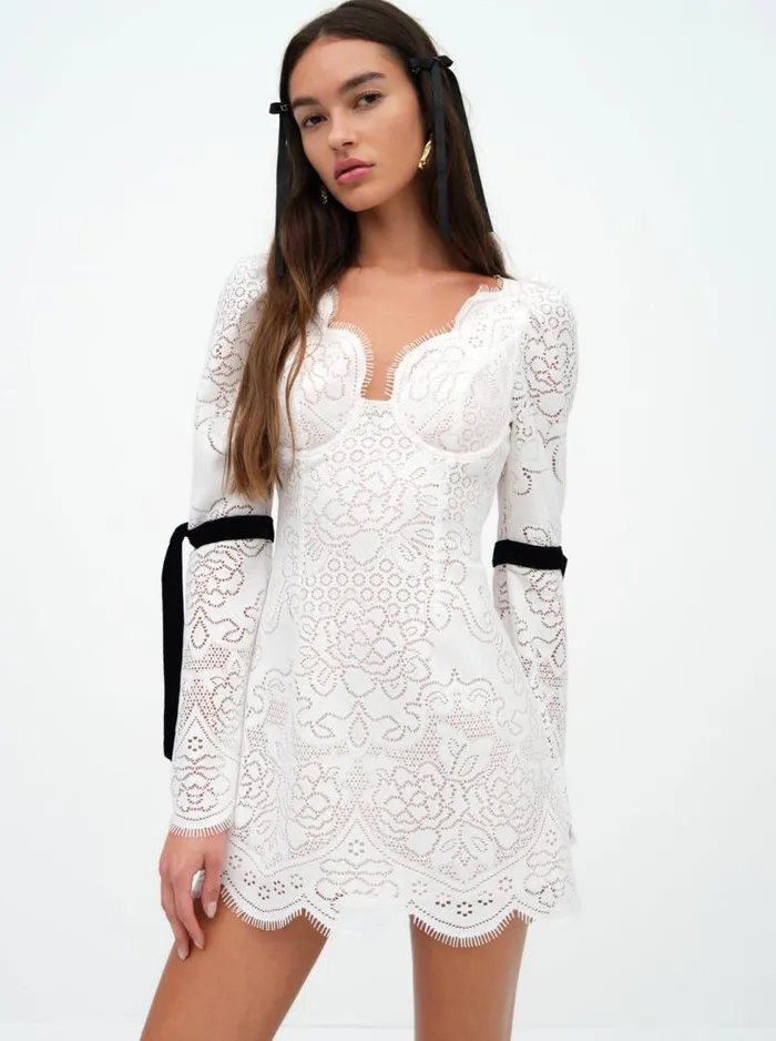 For Love and Lemons Dresses Araceli Mini Dress White 8211 Women