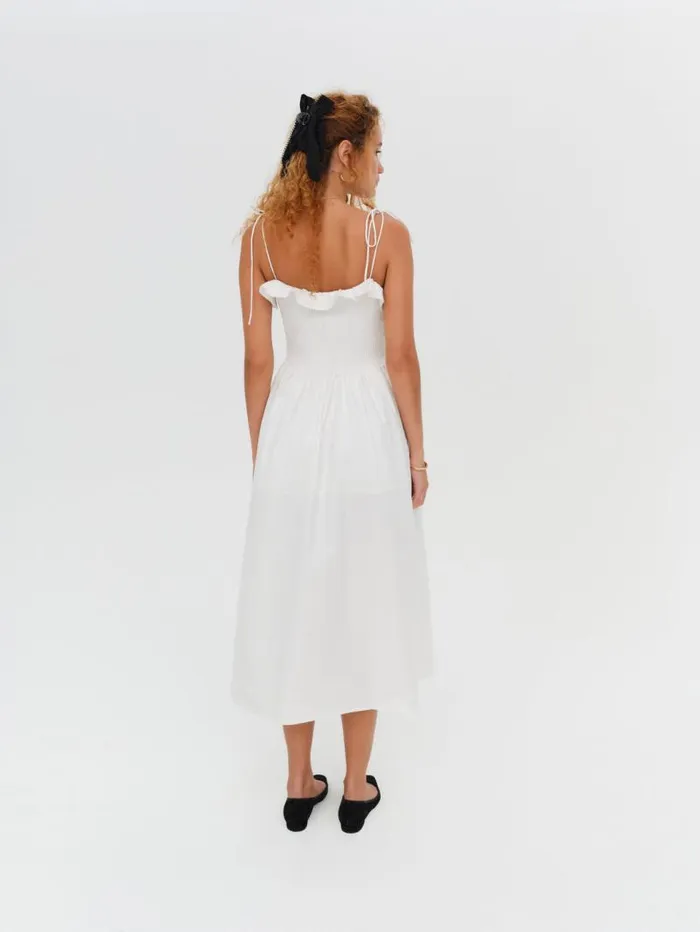 For Love and Lemons Dresses Bethany Midi Dress White 8211 Women