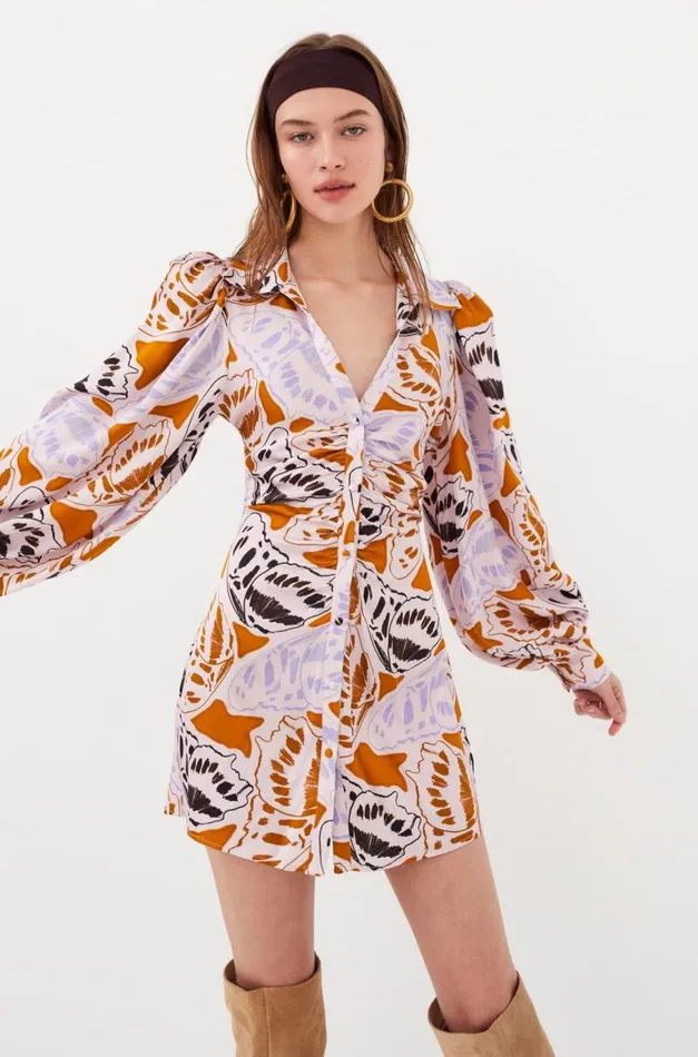 For Love and Lemons Dresses Esmeralda Mini Dress Orange 8211 Women